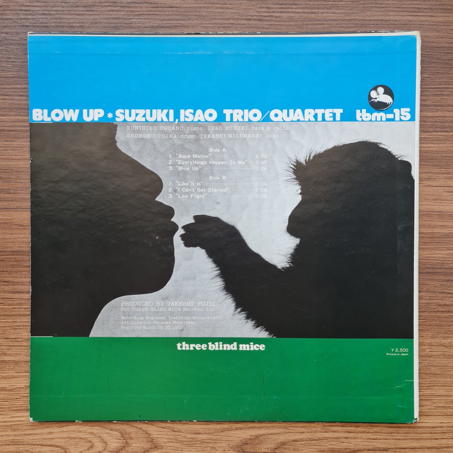 Isao Suzuki Trio / Quartet – Blow Up 33'lük LP PLAK Japan Vinyl