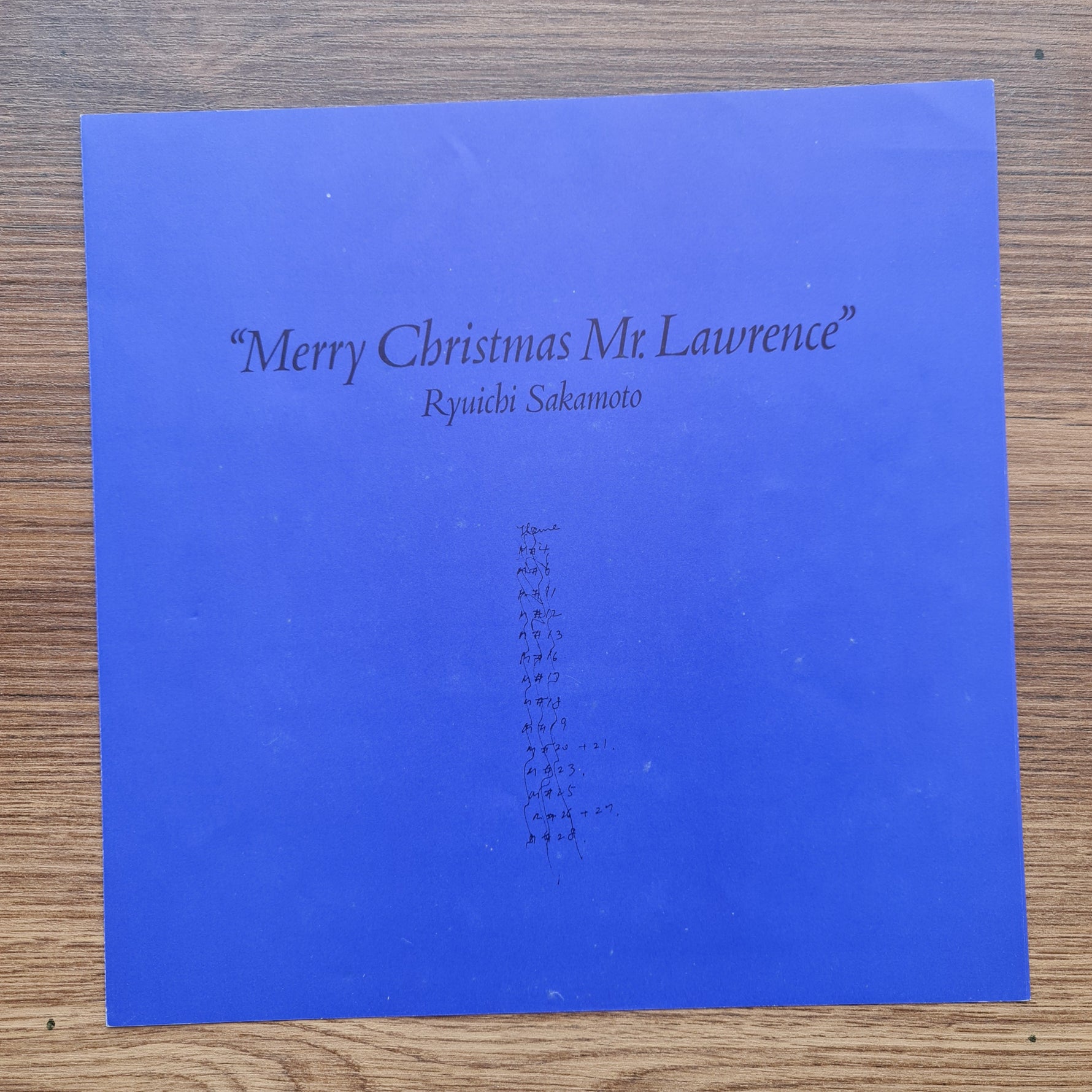 Ryuichi Sakamoto – Merry Christmas Mr. Lawrence 33'lük LP PLAK Japan Vinyl