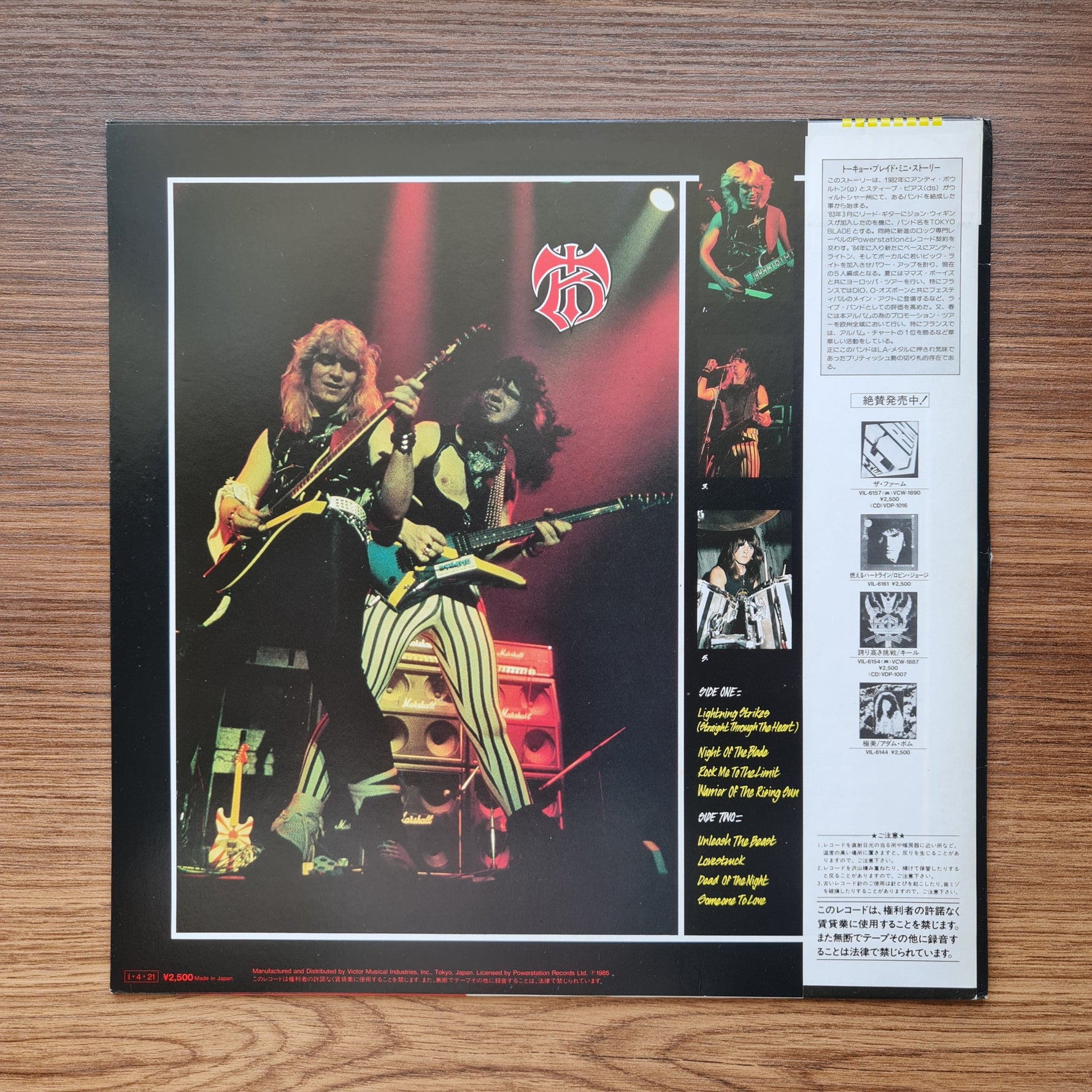 Tokyo Blade – Night Of The Blade 33'lük LP PLAK Japan Vinyl