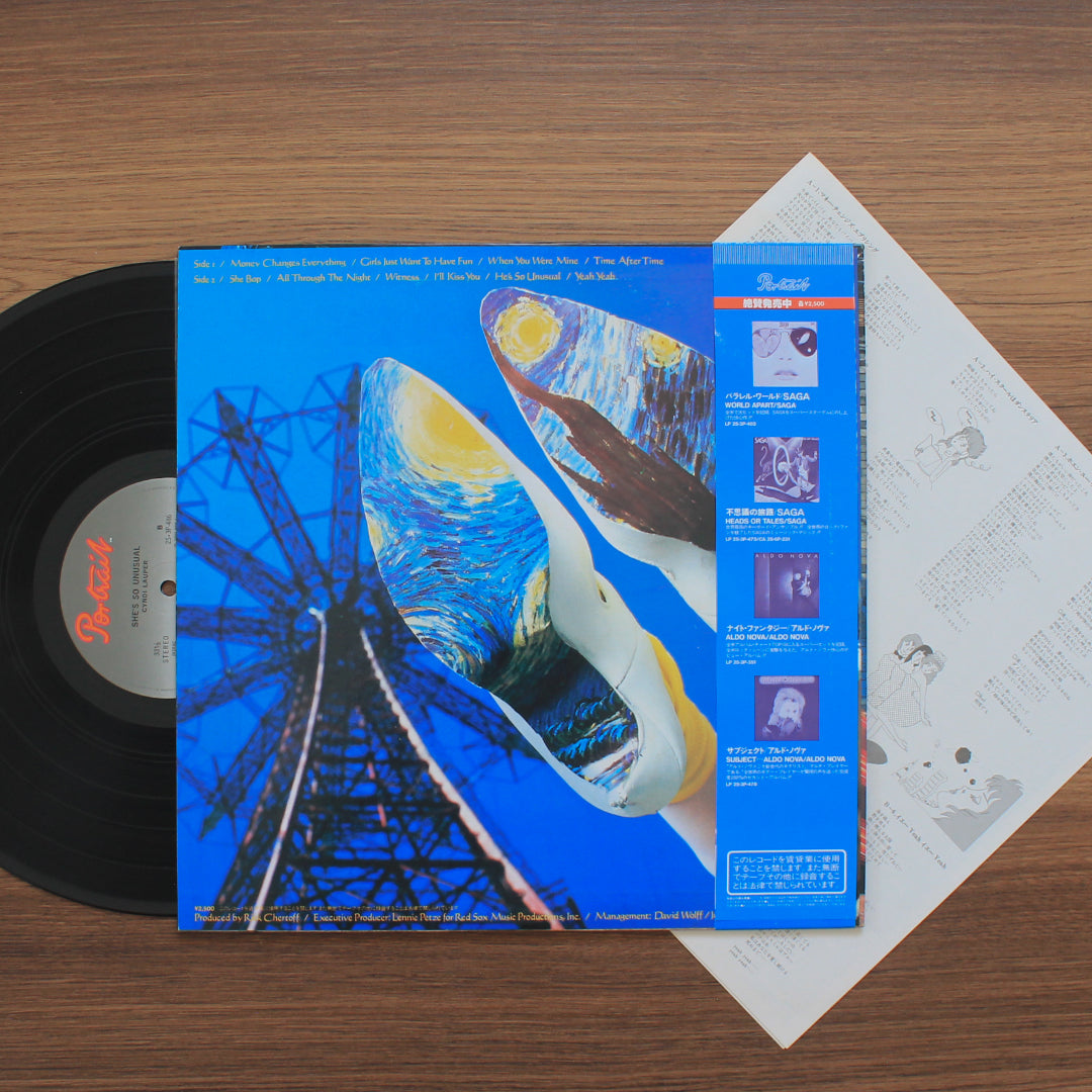 Cyndi Lauper - She's So Unusual 33'lük LP PLAK Japan Vinyl