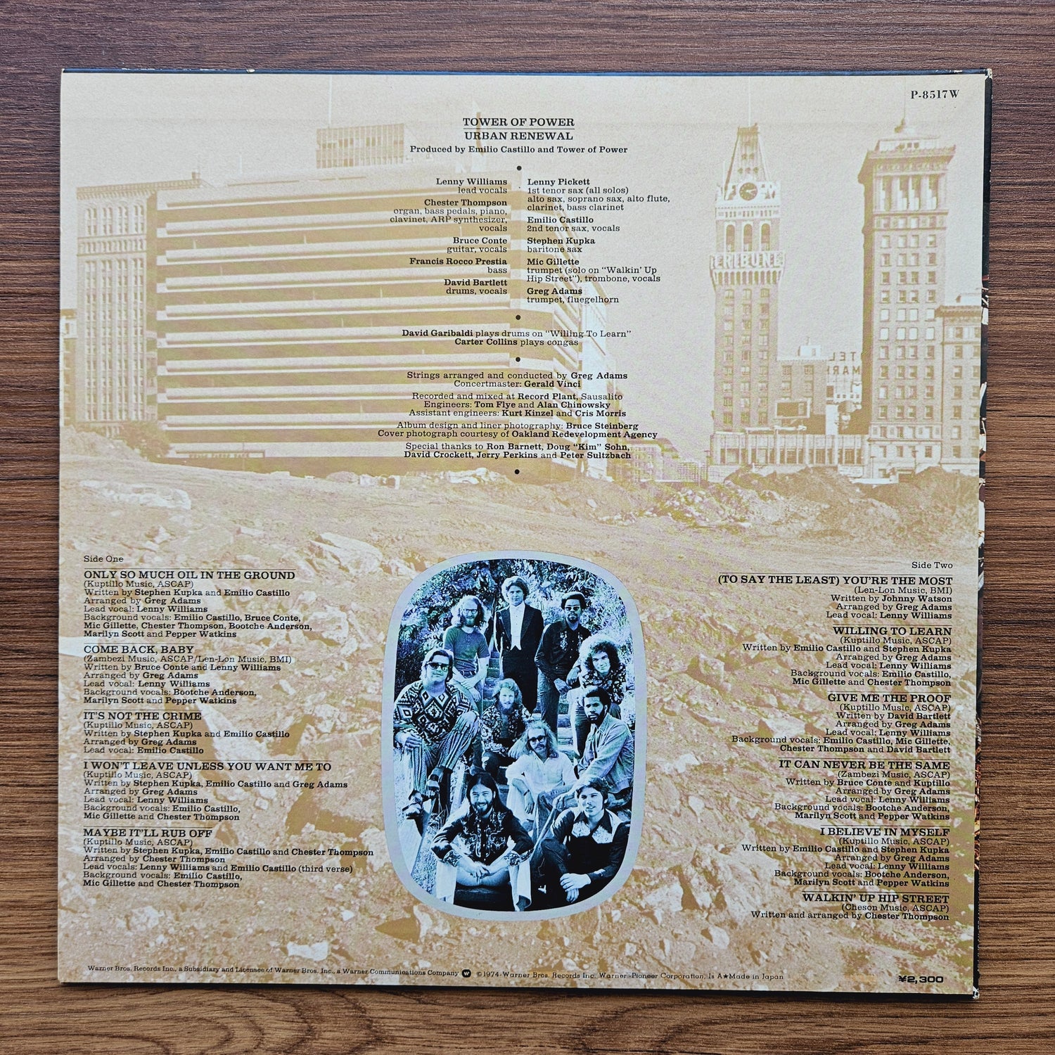 Tower Of Power – Urban Renewal 33'lük LP PLAK Japan Vinyl