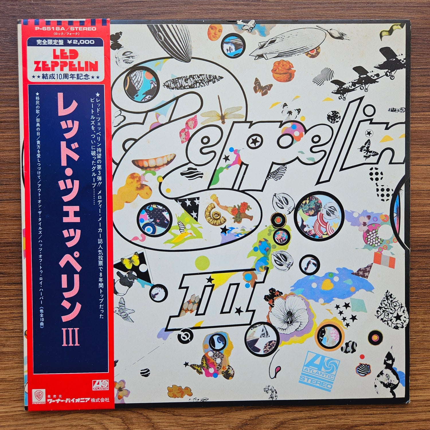 Led Zeppelin III 33'lük LP PLAK Japan Vinyl
