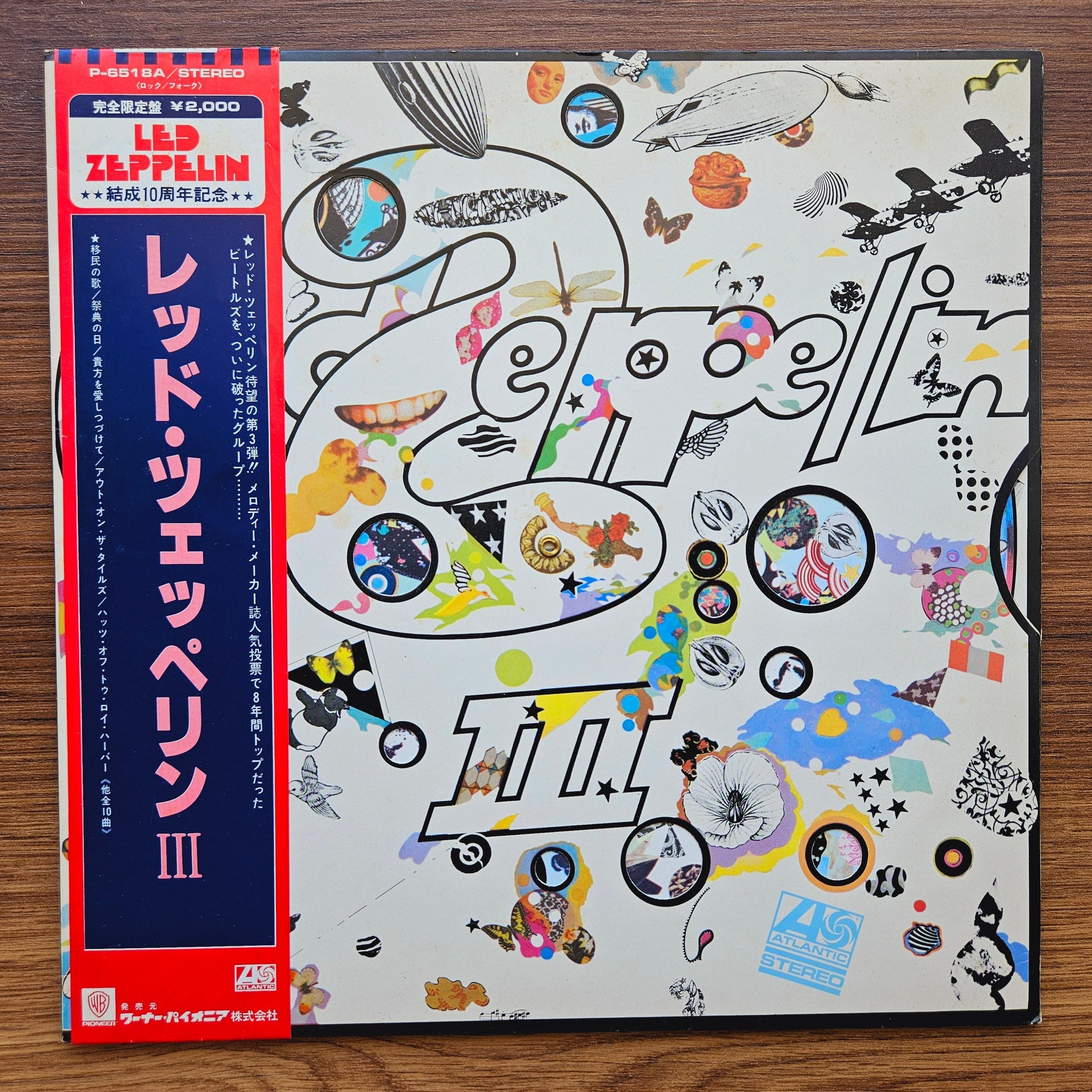 Led Zeppelin III 33'lük LP PLAK Japan Vinyl
