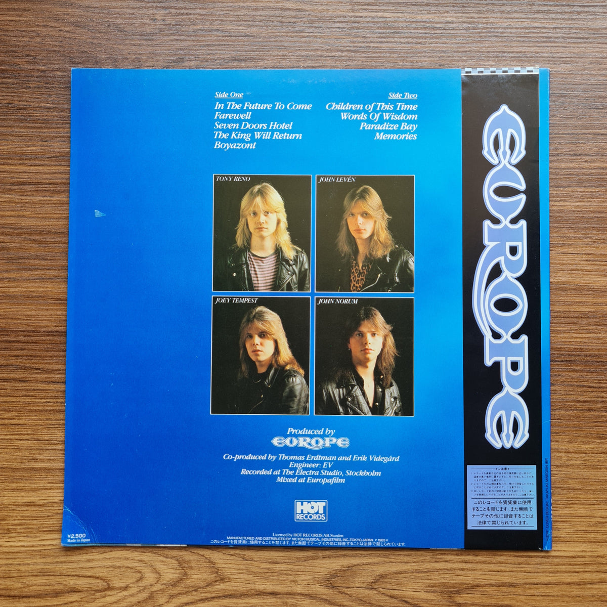 Europe – Europe 33'lük LP PLAK Japan Vinyl