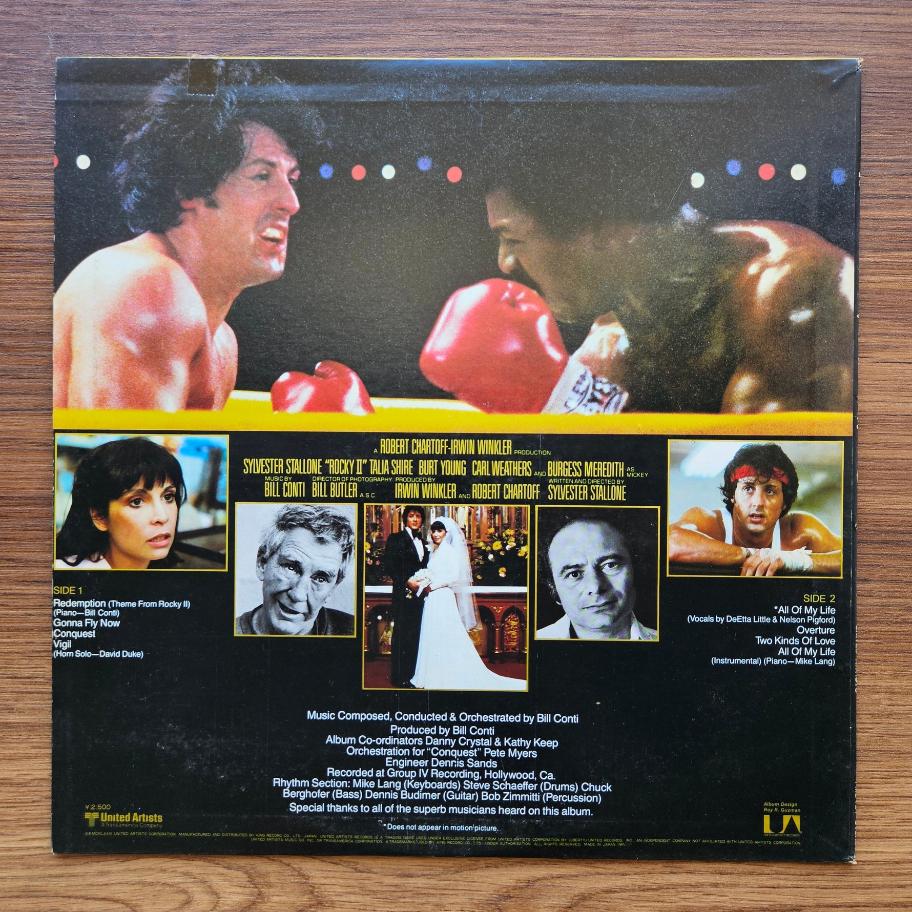 Bill Conti – Rocky II Soundtrack 33'lük LP PLAK Japan Vinyl
