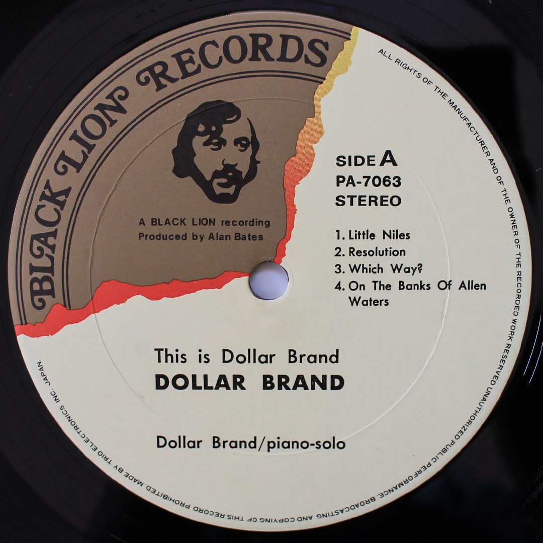 Dollar Brand - This Is Dollar Brand 33'lük LP PLAK Japan Vinyl