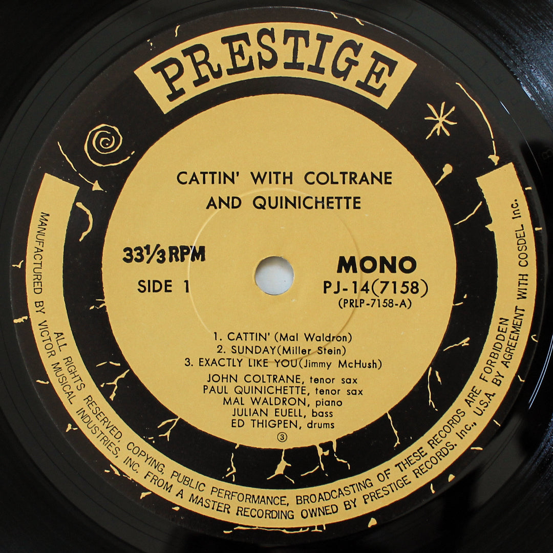 John Coltrane And Paul Quinichette - Cattin' With Coltrane And Quinichette Japan Vinyl