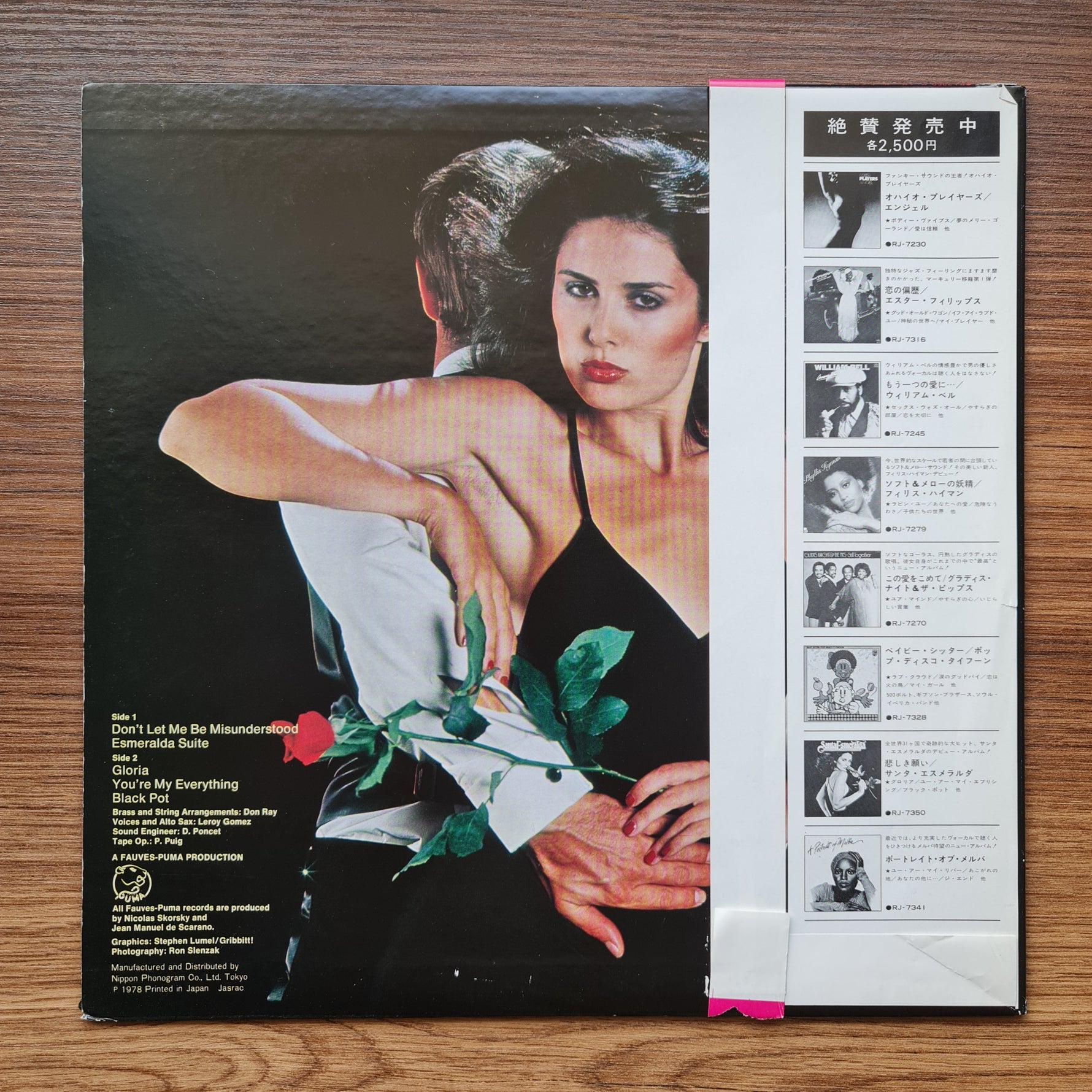 Santa Esmeralda – Don't Let Me Be Misunderstood 33'lük LP PLAK Japan Vinyl