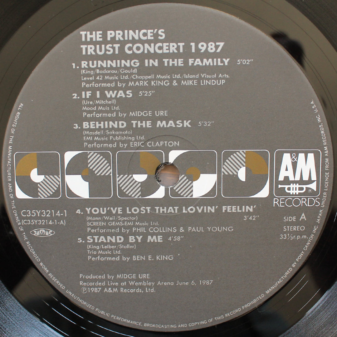The Prince's Trust Concert 1987 Japan Vinyl
