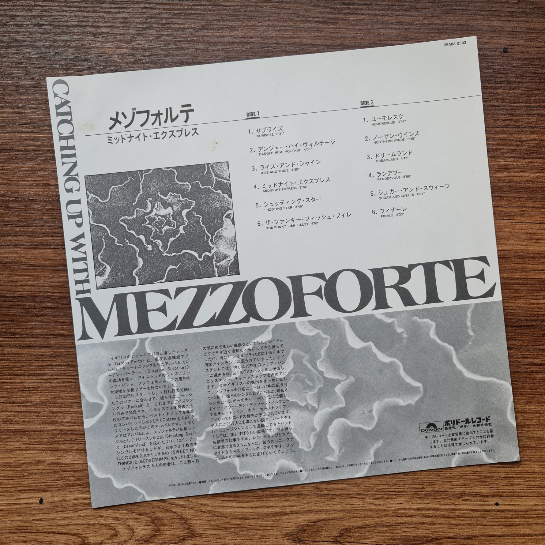 Mezzoforte – Catching Up With Mezzoforte (Early Recordings) 33'lük LP PLAK Japan Vinyl