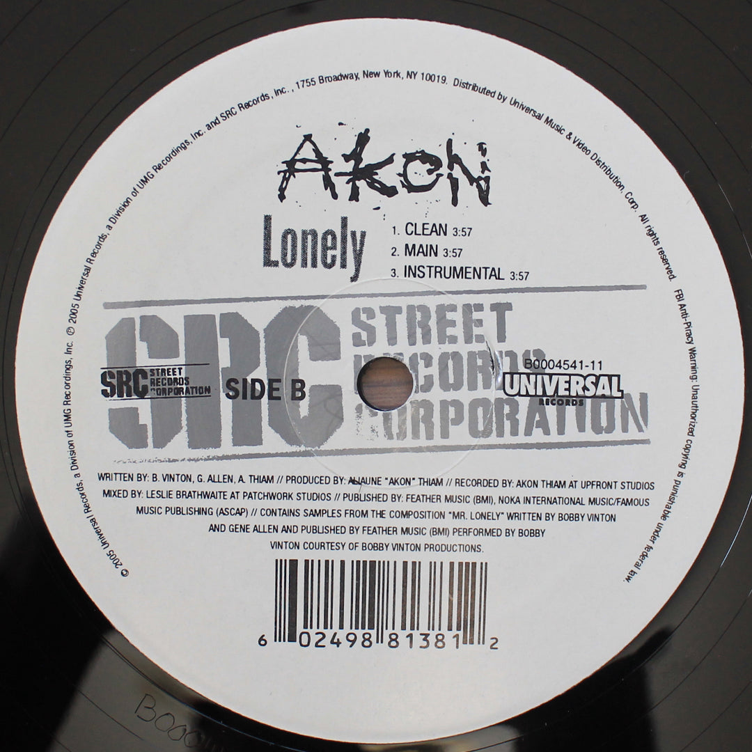 Akon - Lonely 33'lük LP PLAK Japan Vinyl