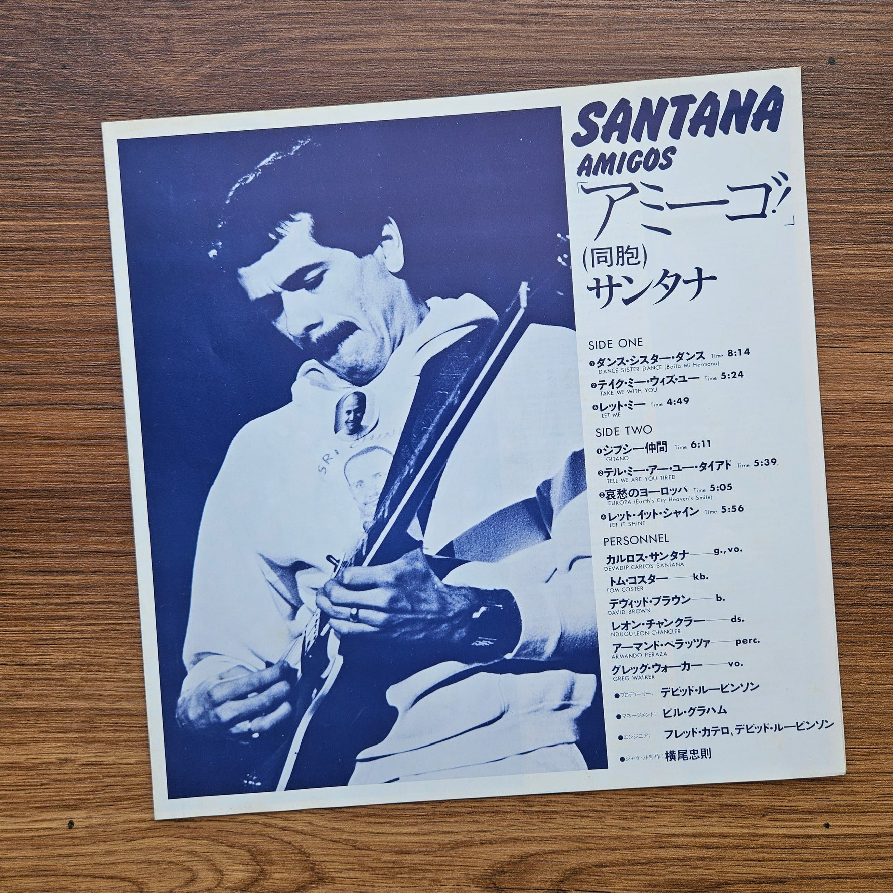Santana – Amigos 33'lük LP PLAK Japan Vinyl