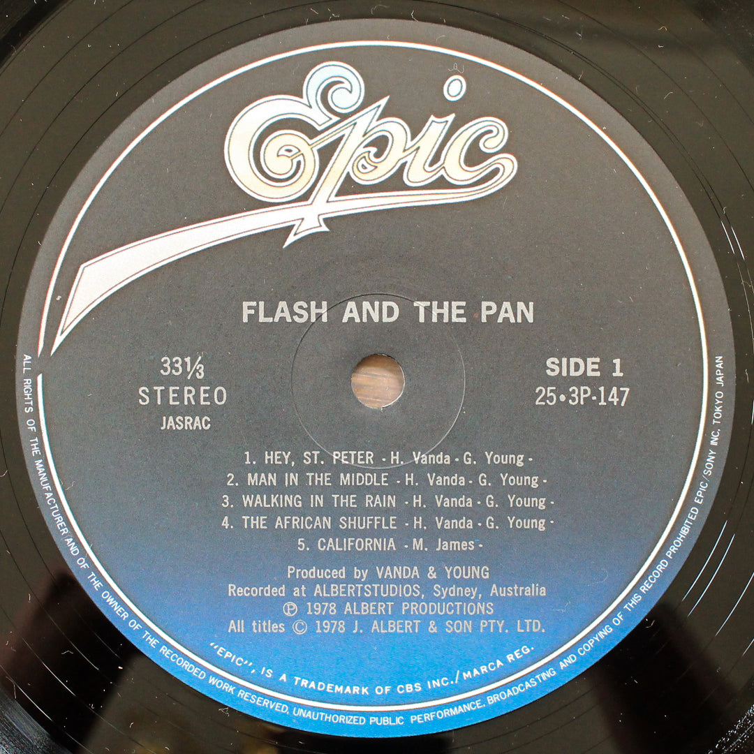 Flash And The Pan - Flash And The Pan 33'lük LP PLAK Japan Vinyl
