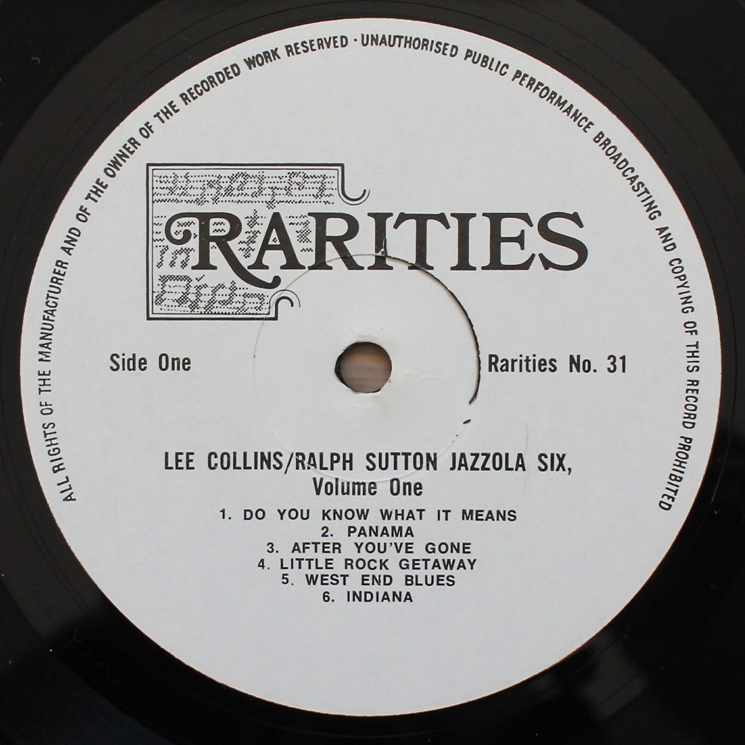 Lee Collins – Ralph Sutton Jazzola Six Vol.1 İmzalı Plak Japan Vinyl