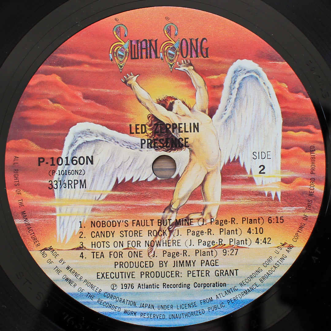 Led Zeppelin - Presence Japan Vinyl
