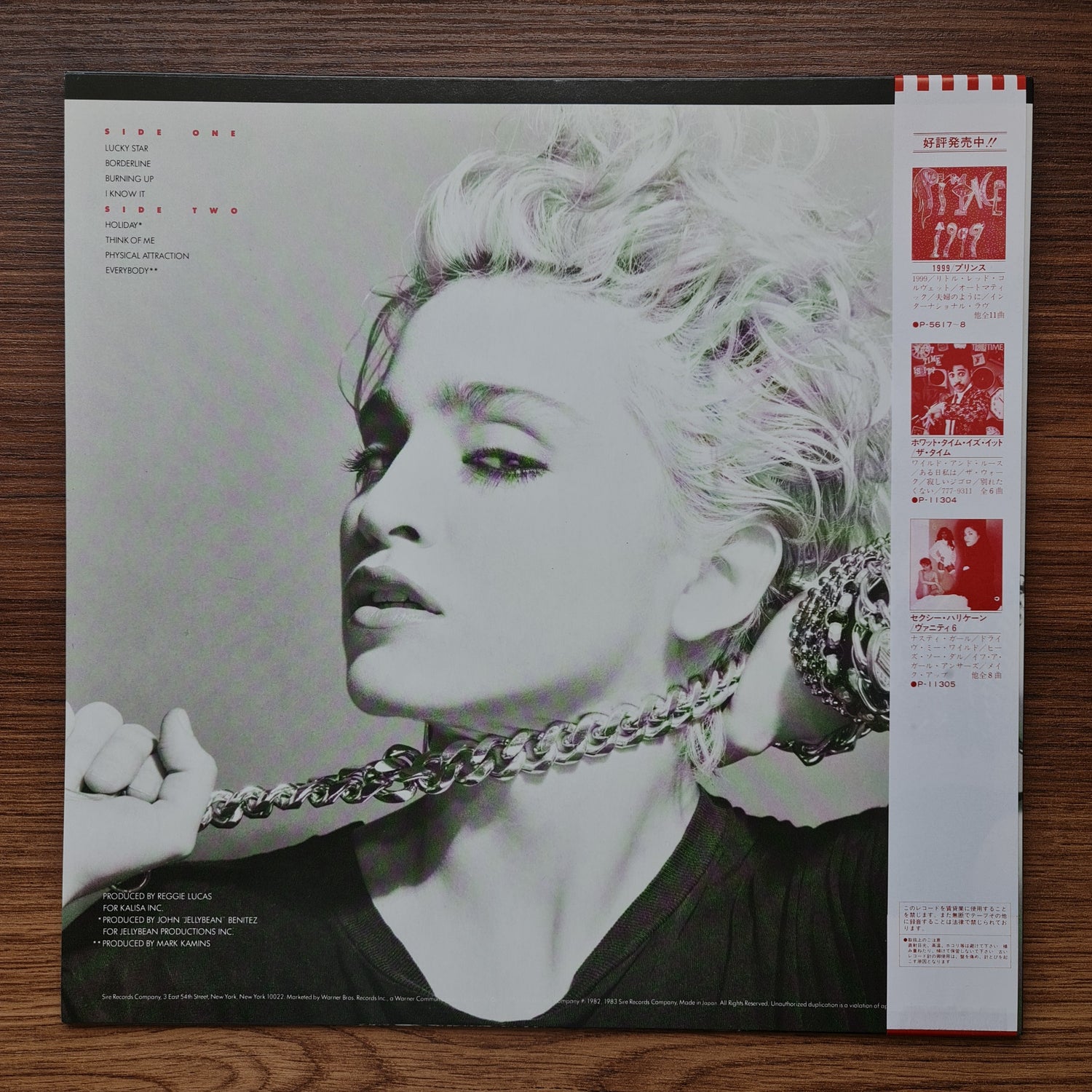 Madonna – Burning Up 33'lük LP PLAK Japan Vinyl