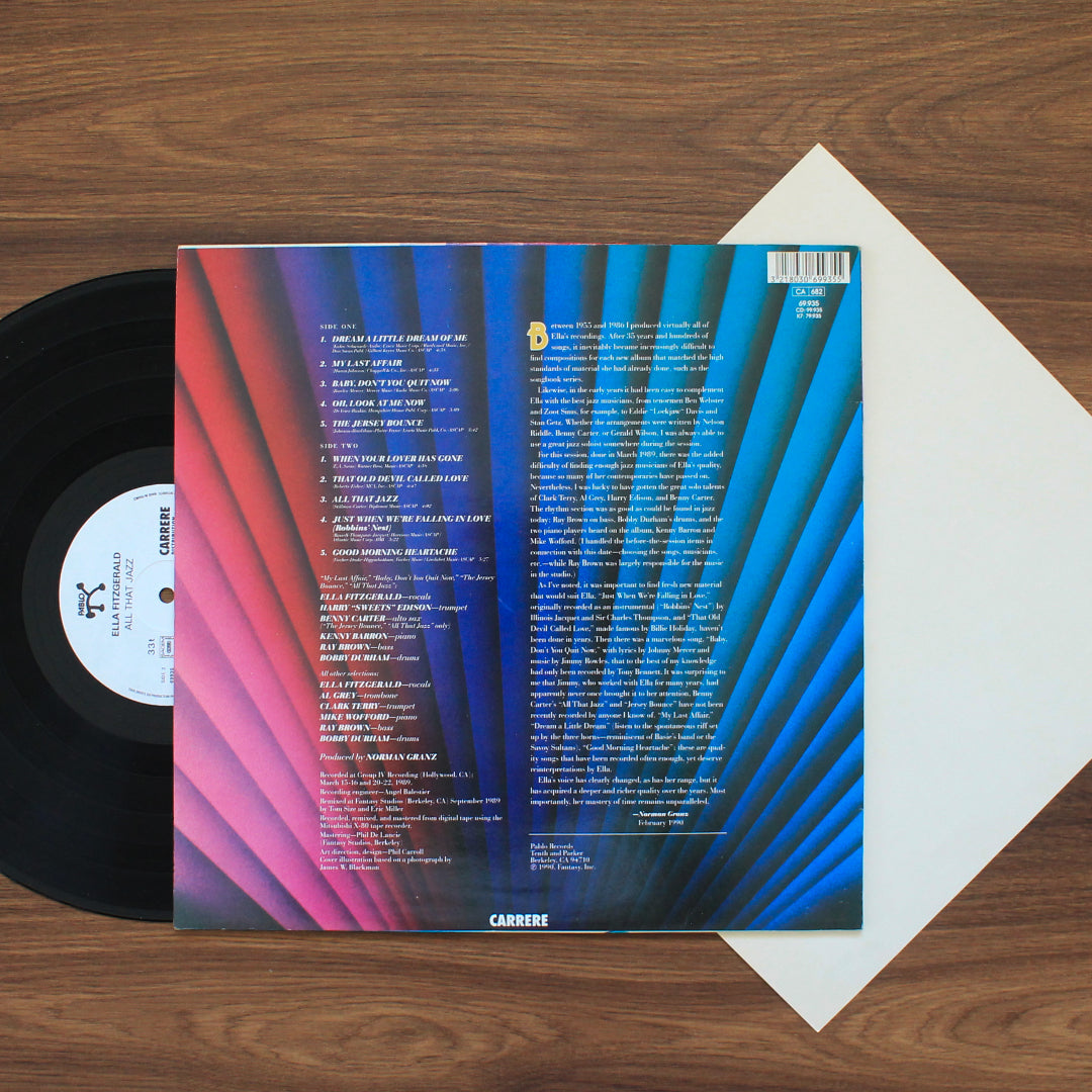 Ella Fitzgerald – All That Jazz İmzalı Plak Japan Vinyl
