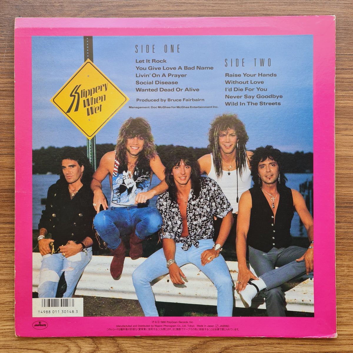 Bon Jovi – Slippery When Wet 33'lük LP PLAK Japan Vinyl