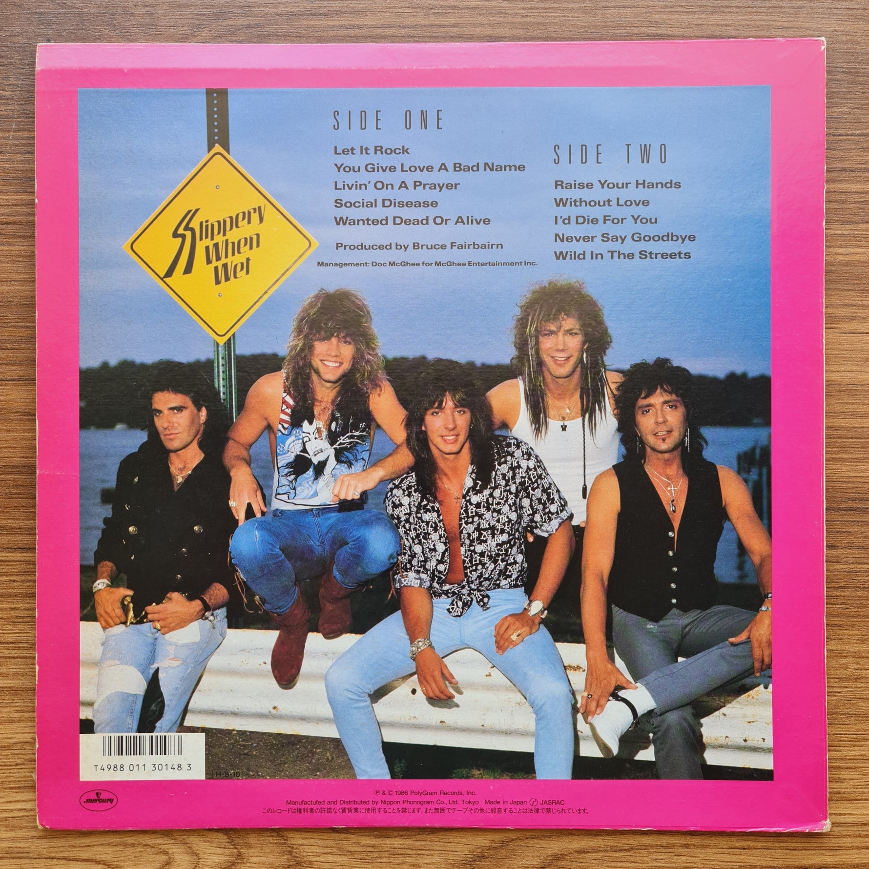 Bon Jovi – Slippery When Wet 33'lük LP PLAK Japan Vinyl