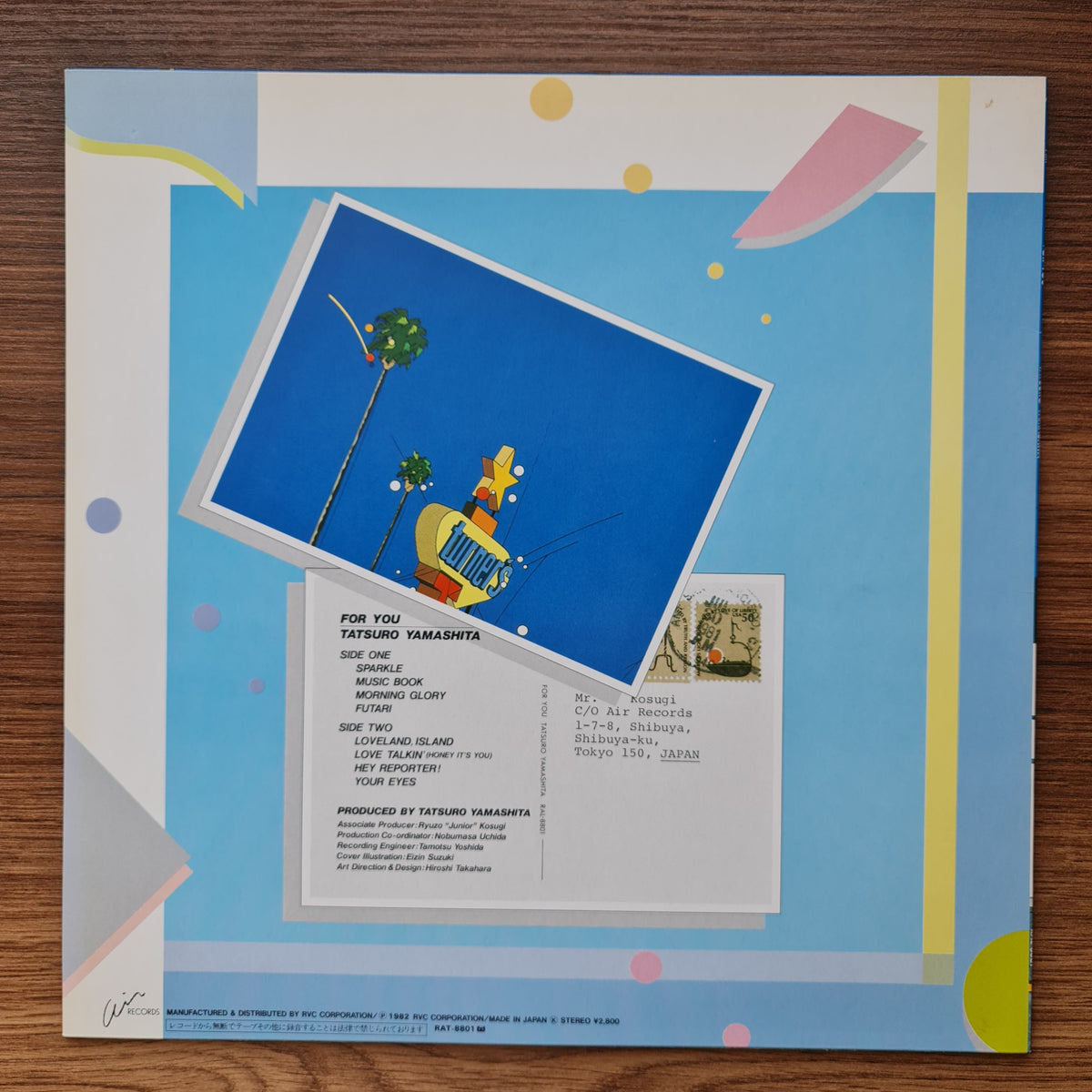 Tatsuro Yamashita - For You 33'lük LP PLAK Japan Vinyl