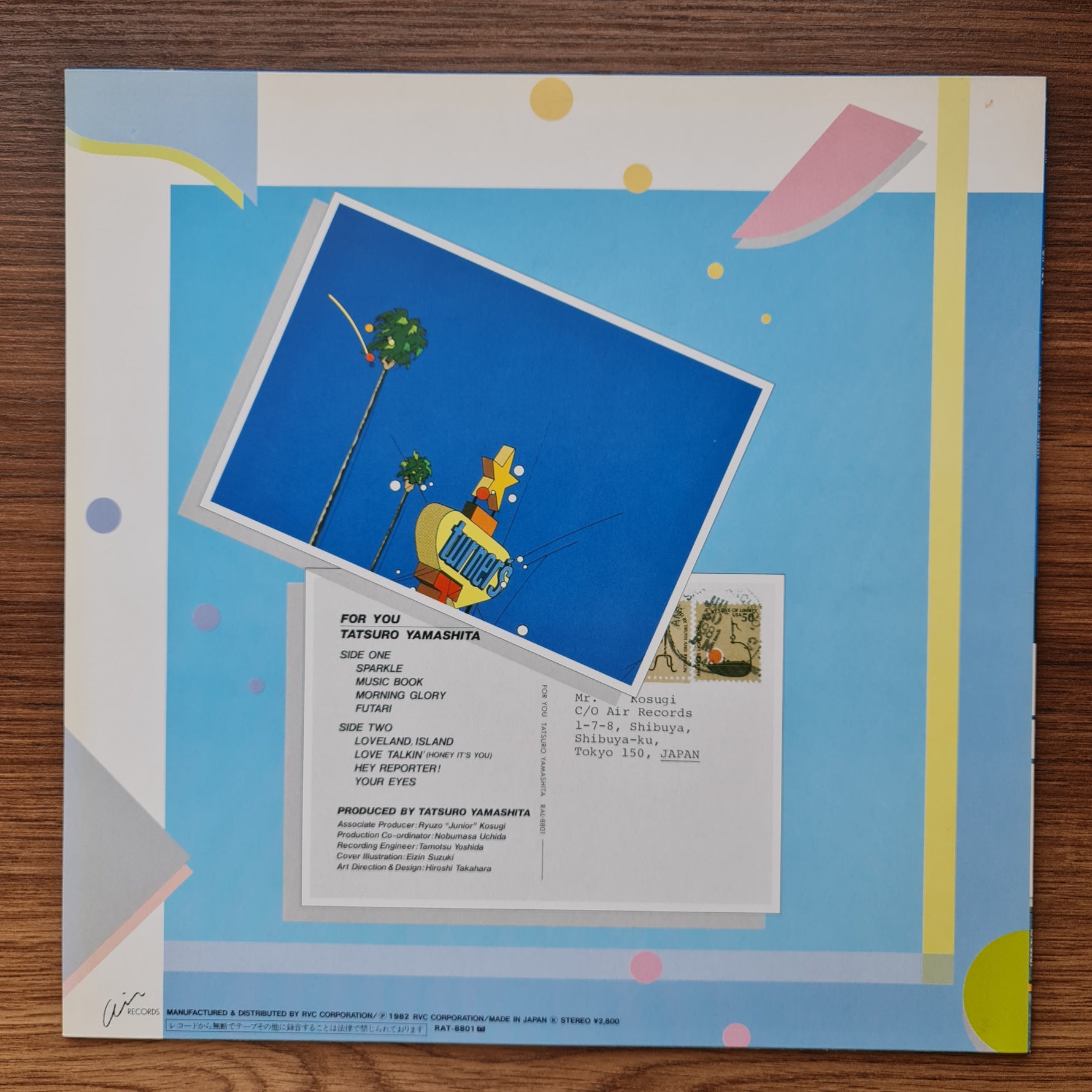 Tatsuro Yamashita - For You 33'lük LP PLAK Japan Vinyl