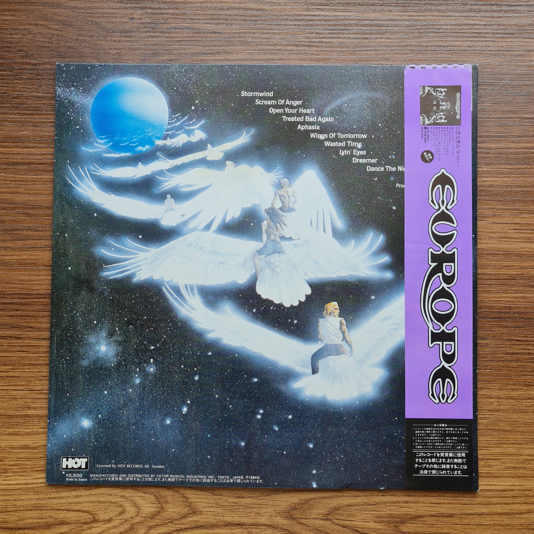 Europe – Wings Of Tomorrow 33'lük LP PLAK Japan Vinyl