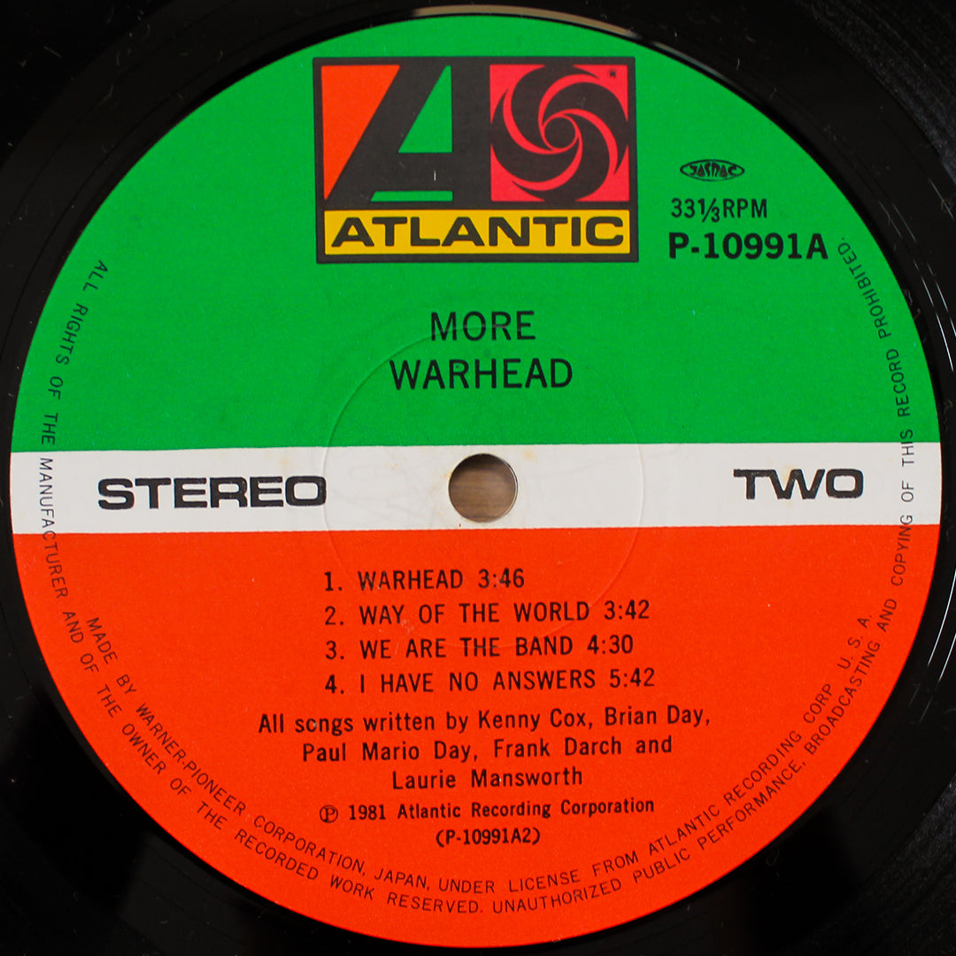 More - Warhead 33'lük LP PLAK Japan Vinyl