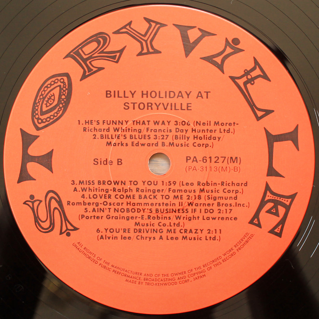 Billie Holiday - Billie Holiday At Storyville Japan Vinyl