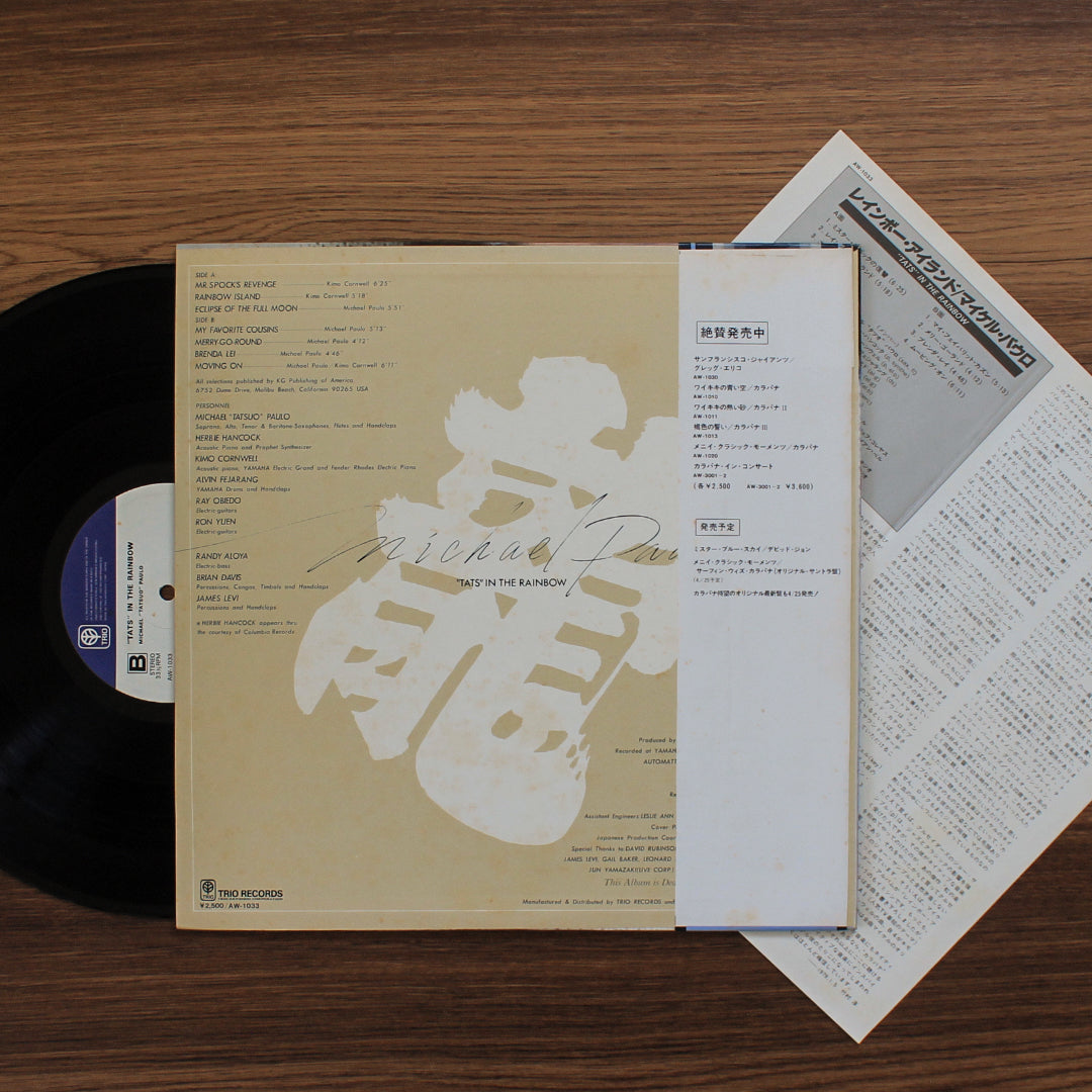 Michael Paulo – Tats In The Rainbow 33'lük LP PLAK Japan Vinyl