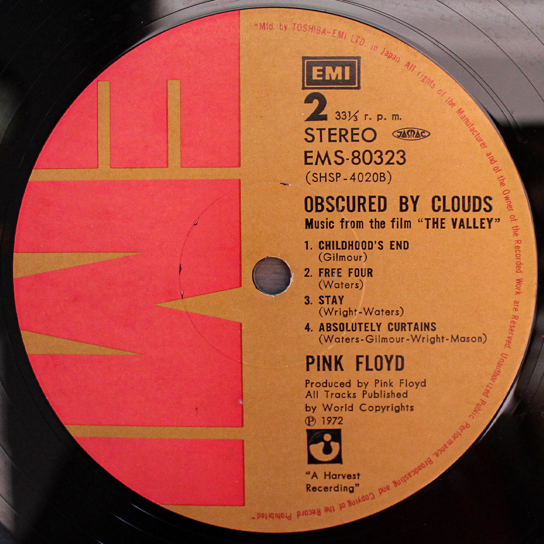 Pink Floyd ‎- Obscured By Clouds Japan Vinyl