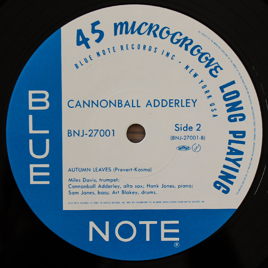 Cannonball Adderley - Alison's Uncle / Autumn Leaves Japan Vinyl