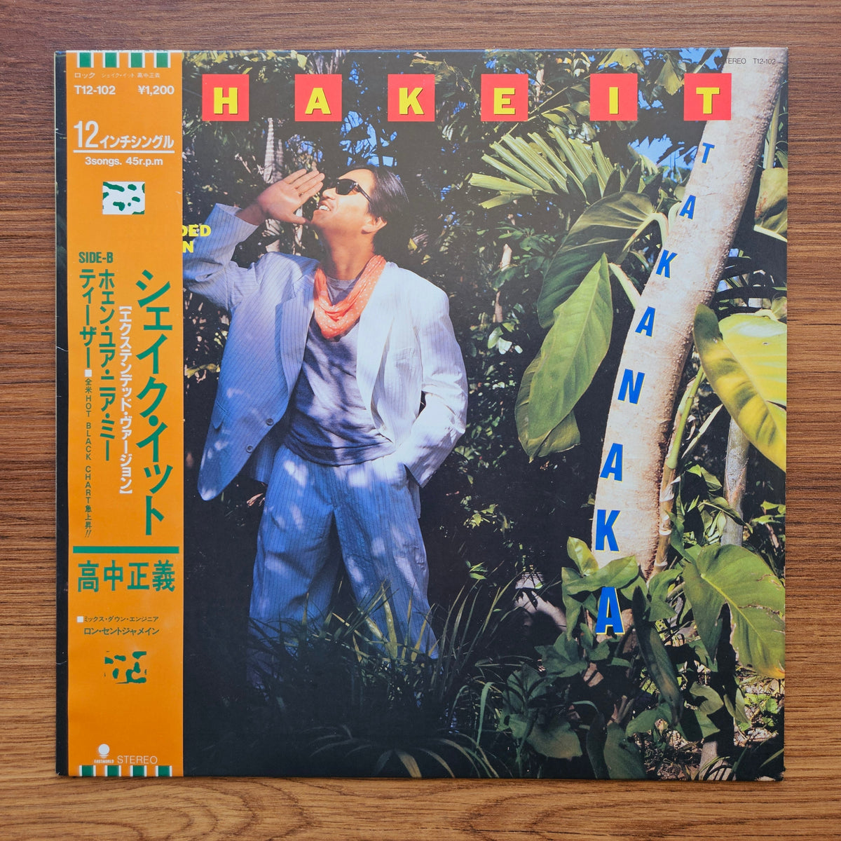 Masayoshi Takanaka – Shake It (Extended Version) 33'lük LP PLAK Japan Vinyl