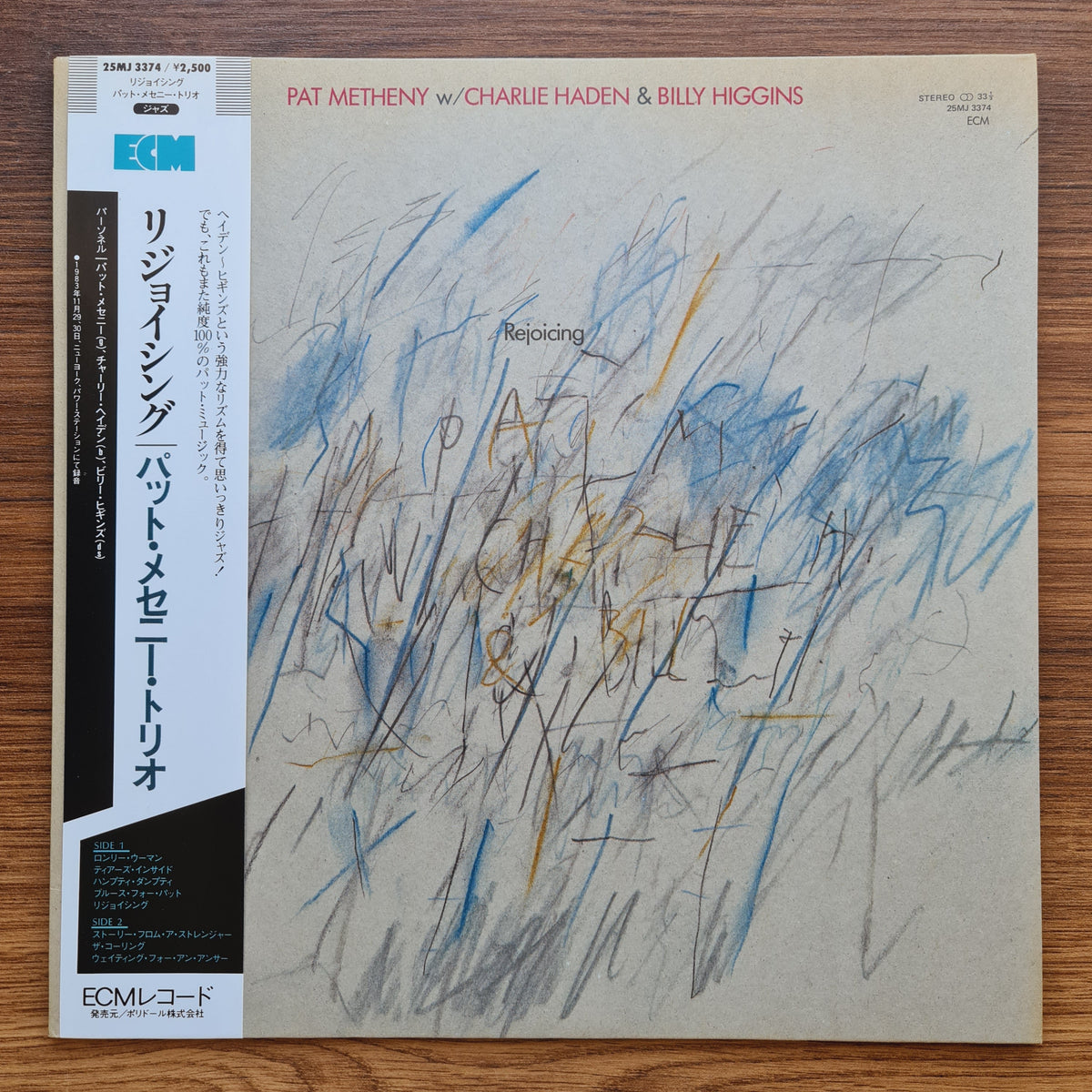 Pat Metheny w/ Charlie Haden & Billy Higgins – Rejoicing 33'lük LP PLAK Japan Vinyl