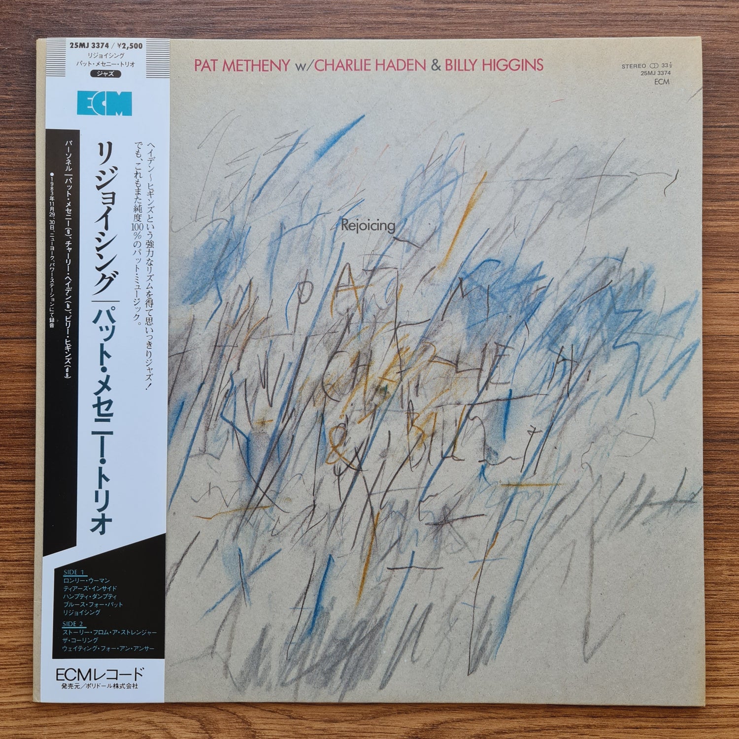 Pat Metheny w/ Charlie Haden & Billy Higgins – Rejoicing 33'lük LP PLAK Japan Vinyl