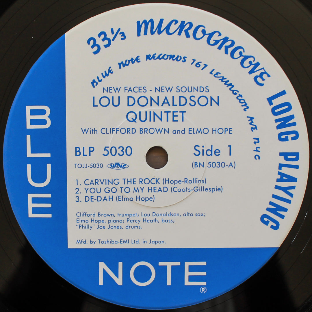 Lou Donaldson - Clifford Brown - New Faces - New Sounds Japan Vinyl
