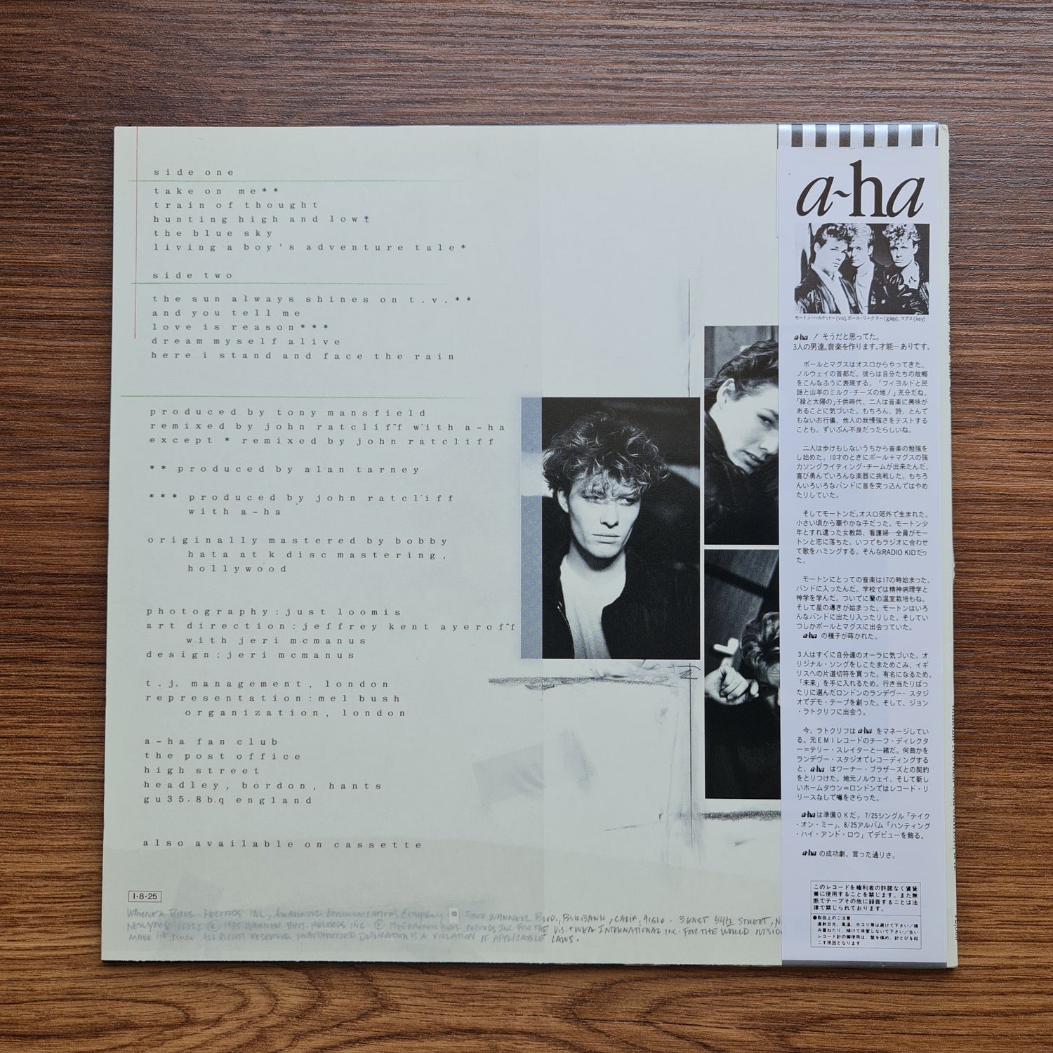 A-ha - Hunting High And Low Japan Vinyl