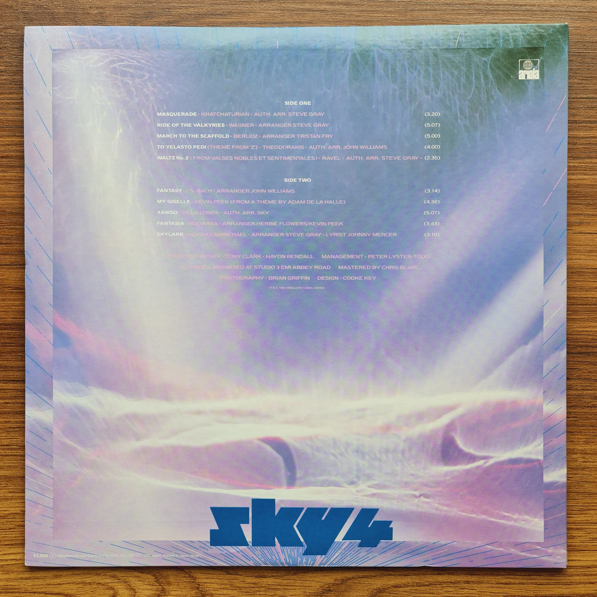 Sky – Sky 4 Forthcoming 33'lük LP PLAK Japan Vinyl
