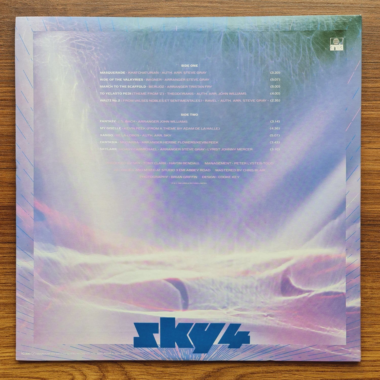 Sky – Sky 4 Forthcoming 33'lük LP PLAK Japan Vinyl