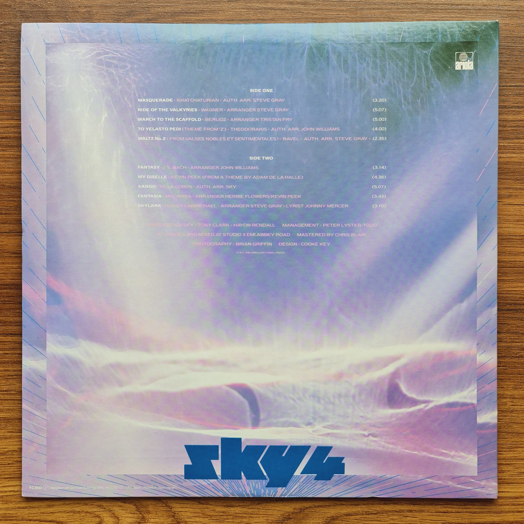 Sky – Sky 4 Forthcoming 33'lük LP PLAK Japan Vinyl