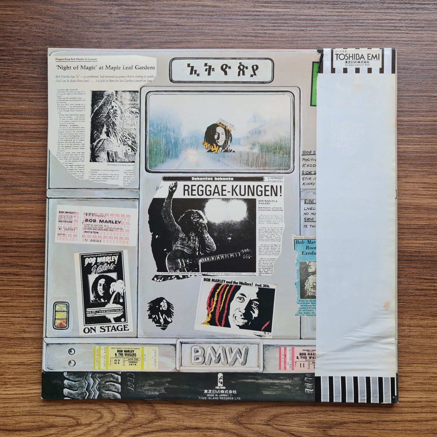 Bob Marley &amp; The Wailers – Babylon By Bus 33'lük LP PLAK Japan Vinyl