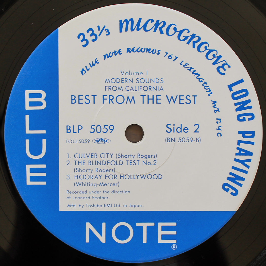 Best From The West Vol. 1 - Modern Sounds From California (10'' Plak) Japan Vinyl