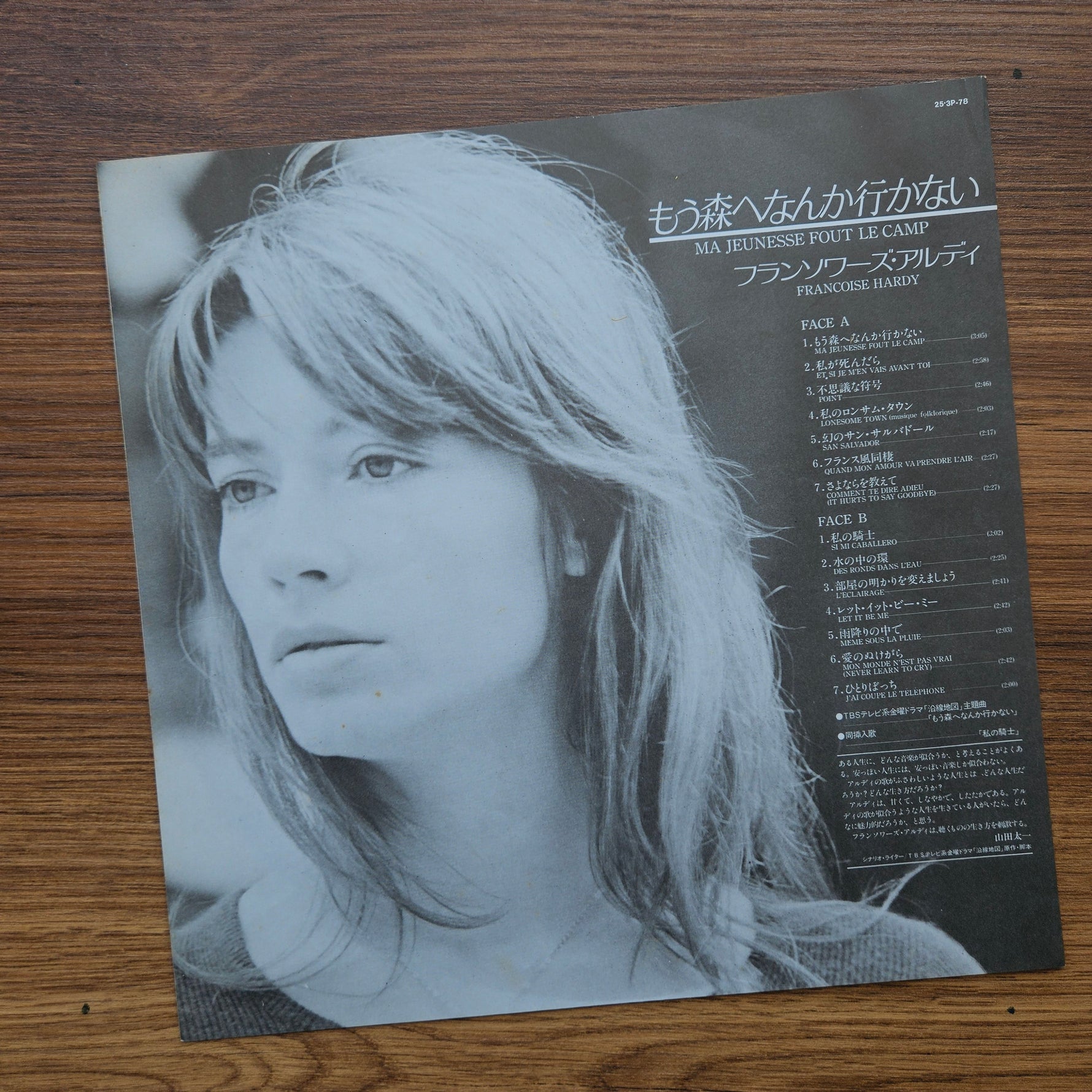 Françoise Hardy – Ma Jeunesse Fout Le Camp 33'lük LP PLAK Japan Vinyl