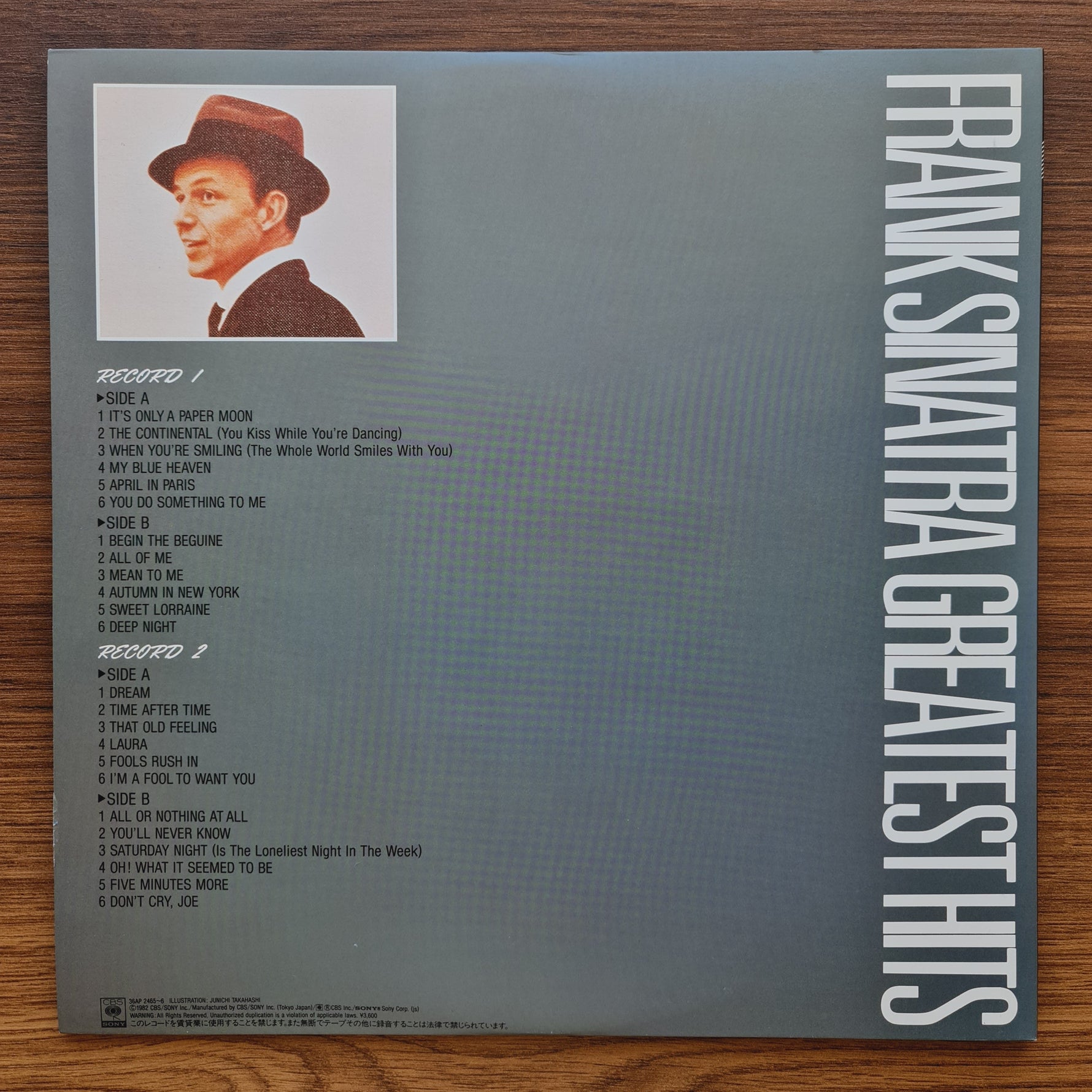 Frank Sinatra – Greatest Hits 33'lük LP PLAK Japan Vinyl