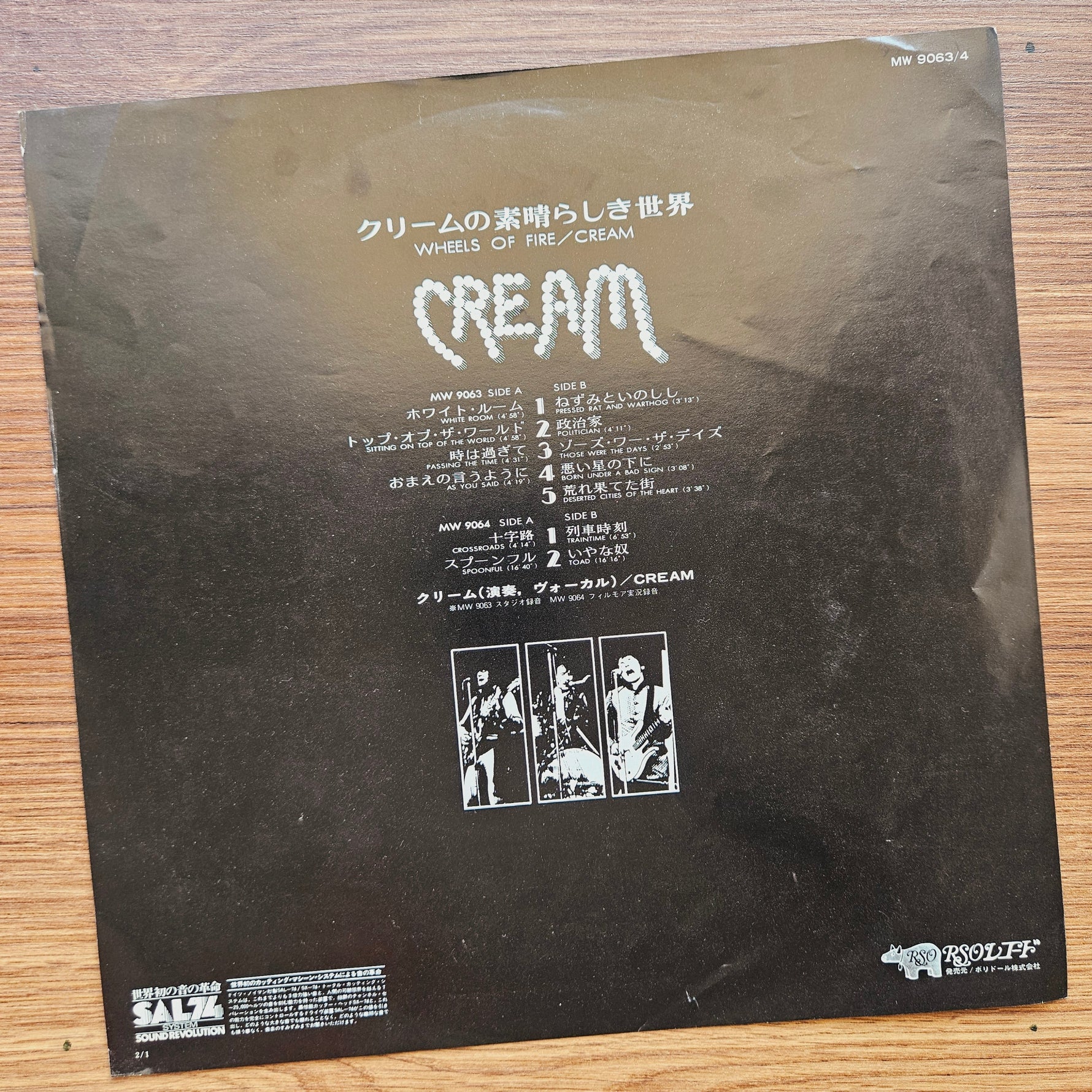 Cream – Wheels Of Fire 33'lük LP PLAK Japan Vinyl