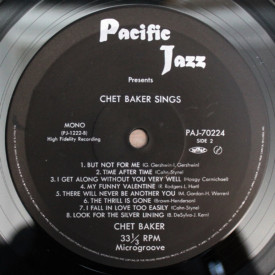 Chet Baker - Chet Baker Sings Japan Vinyl
