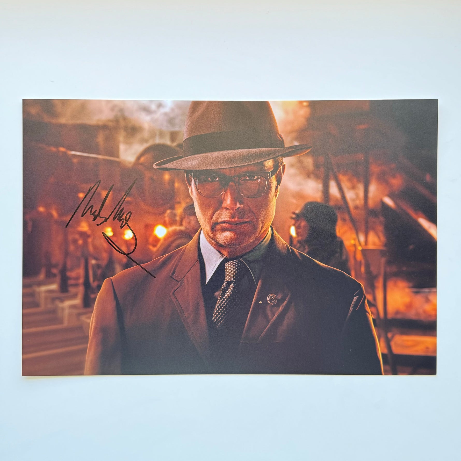 Mads Mikkelsen 20x30 cm Boyutunda El İmzalı Fotoğraf (Ömür Boyu COA) Japan Vinyl