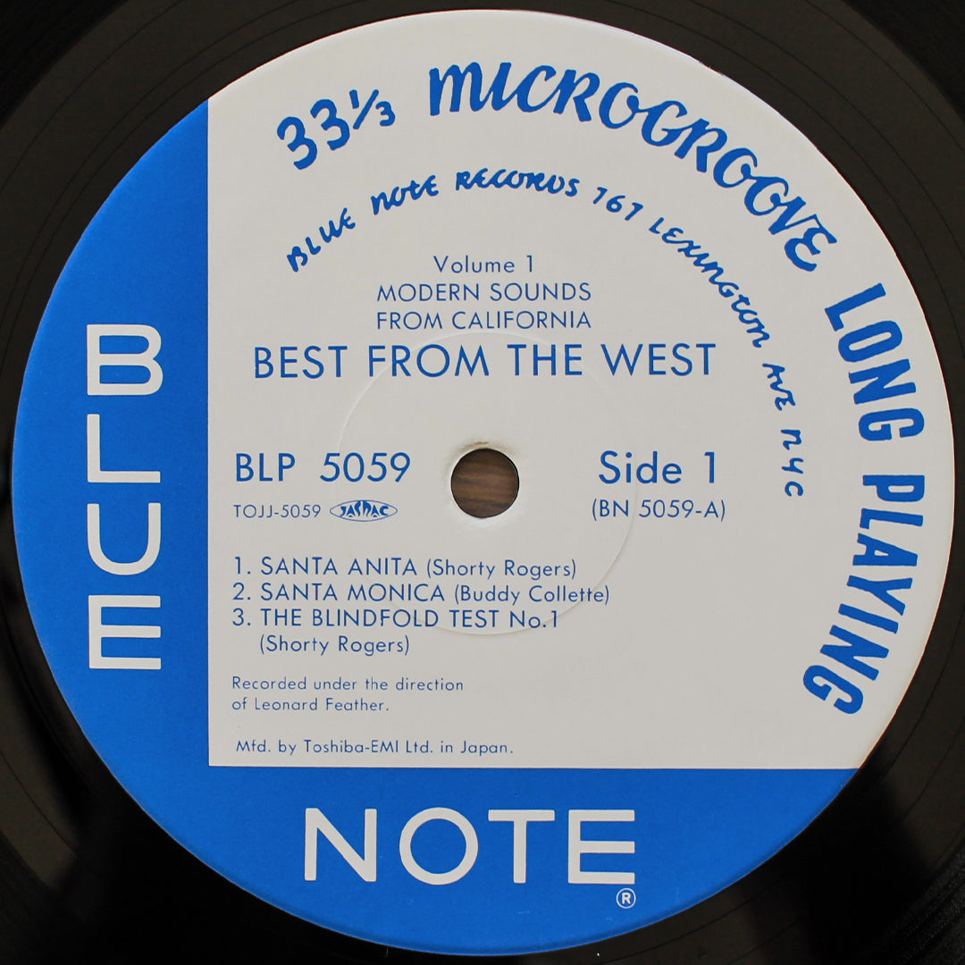 Best From The West Vol. 1 - Modern Sounds From California (10'' Plak) Japan Vinyl