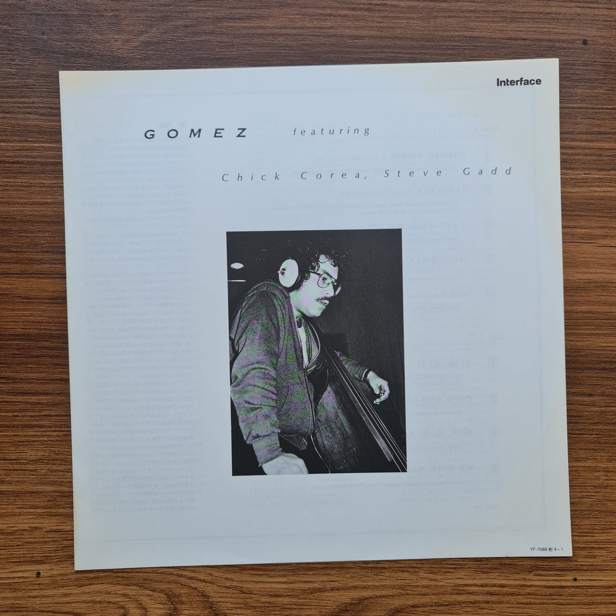 Eddie Gomez Featuring Chick Corea And Steve Gadd – Gomez 33'lük LP PLAK Japan Vinyl