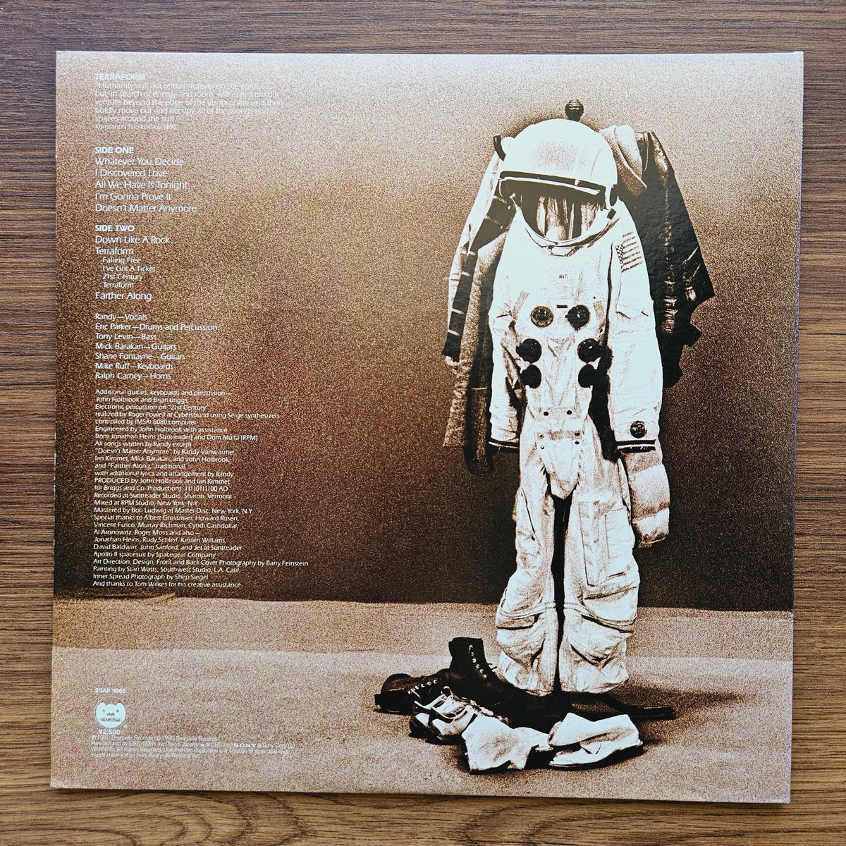 Randy Vanwarmer – Terraform 33'lük LP PLAK Japan Vinyl