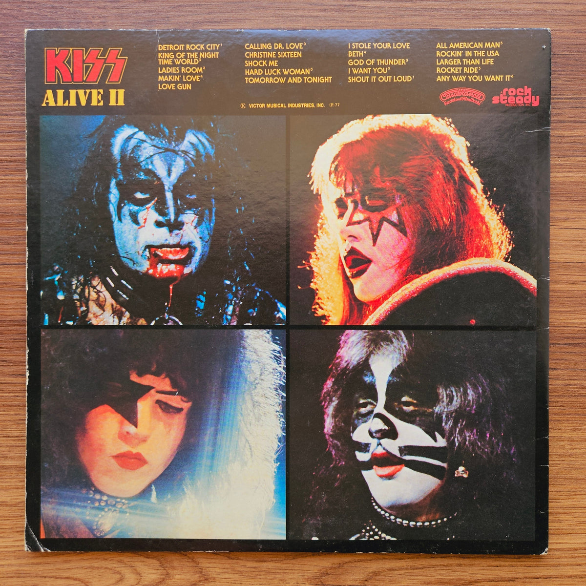 Kiss – Alive II 33'lük LP PLAK Japan Vinyl